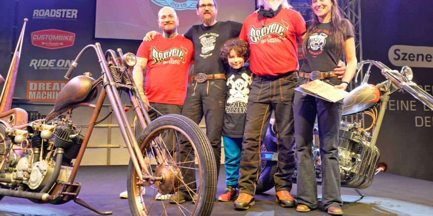 Foto der Teilnehmer des European Biker-Build-Offs 2019