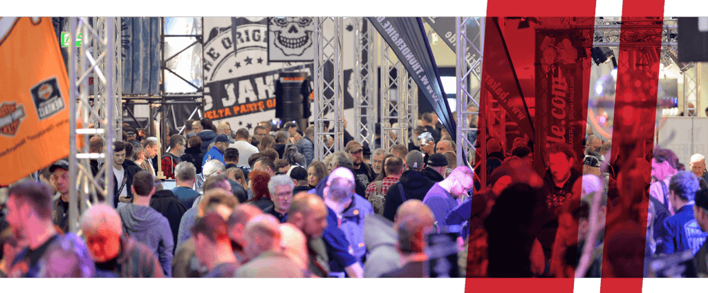CUSTOMBIKE-SHOW 2019 visitors in the exhibition halls